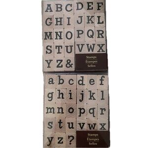 BOGO Alphabet Rubber Stamp Sets